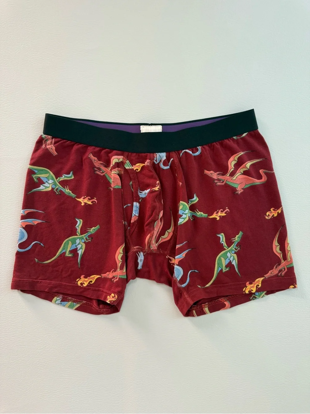 MeUndies UltraModal Core Trunk Shorts Fired Up Dragons Size Medium
